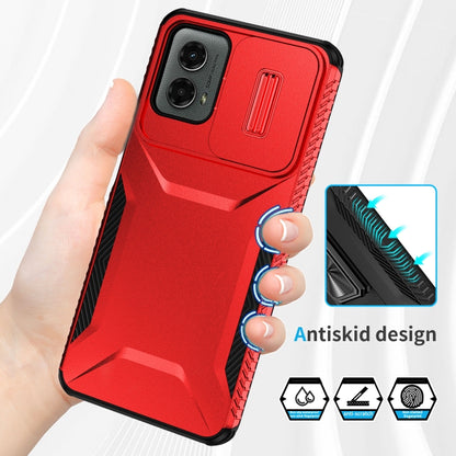 For Motorola Moto G 5G 2024 Sliding Camshield Phone Case(Red) by buy2fix