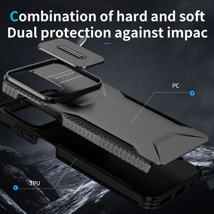 For Motorola Moto G Play 4G 2024 Sliding Camshield Phone Case(Black) by buy2fix