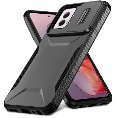 For Motorola Moto G Power 5G 2024 Sliding Camshield Phone Case(Black) by buy2fix