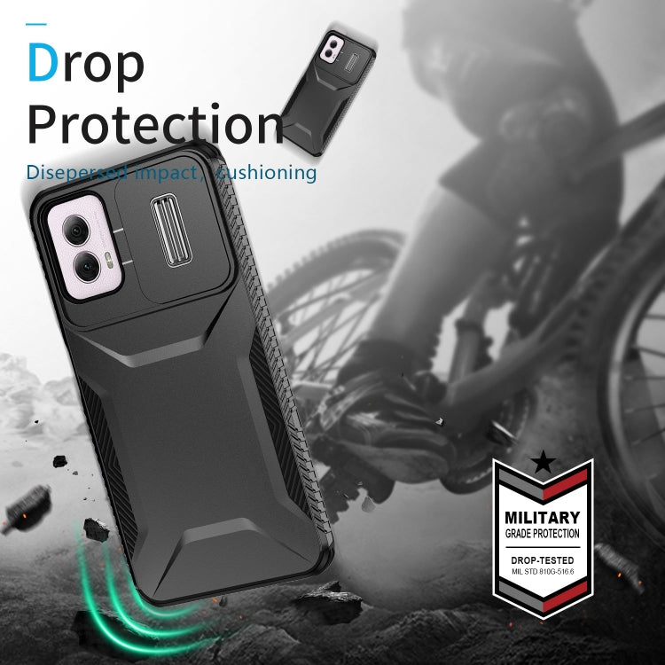 For Motorola Moto G Power 5G 2024 Sliding Camshield Phone Case(Black) by buy2fix