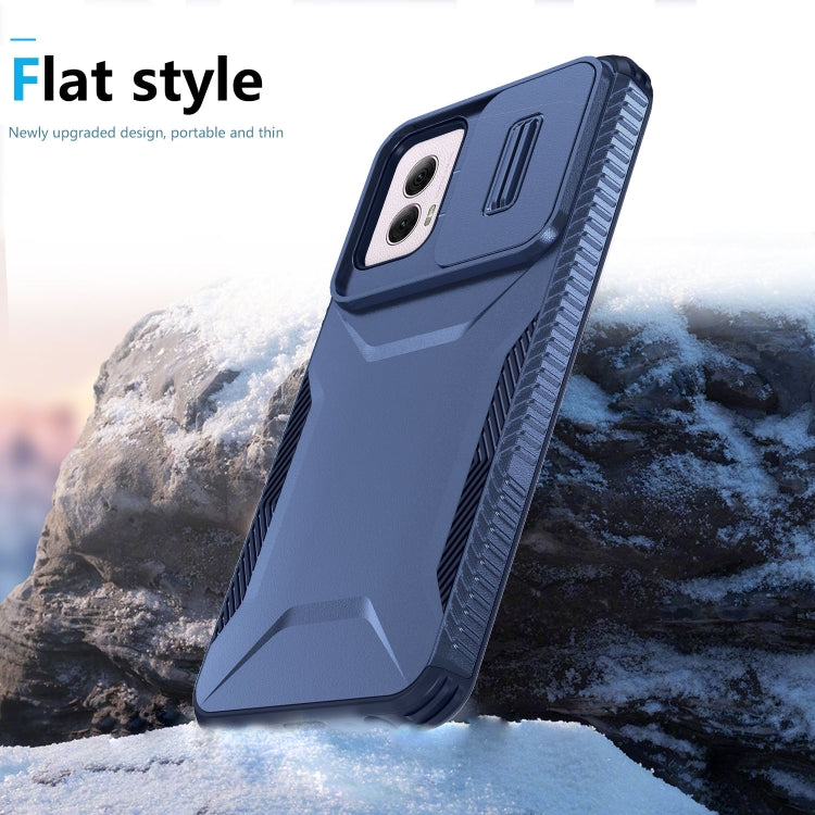 For Motorola Moto G Power 5G 2024 Sliding Camshield Phone Case(Blue) by buy2fix