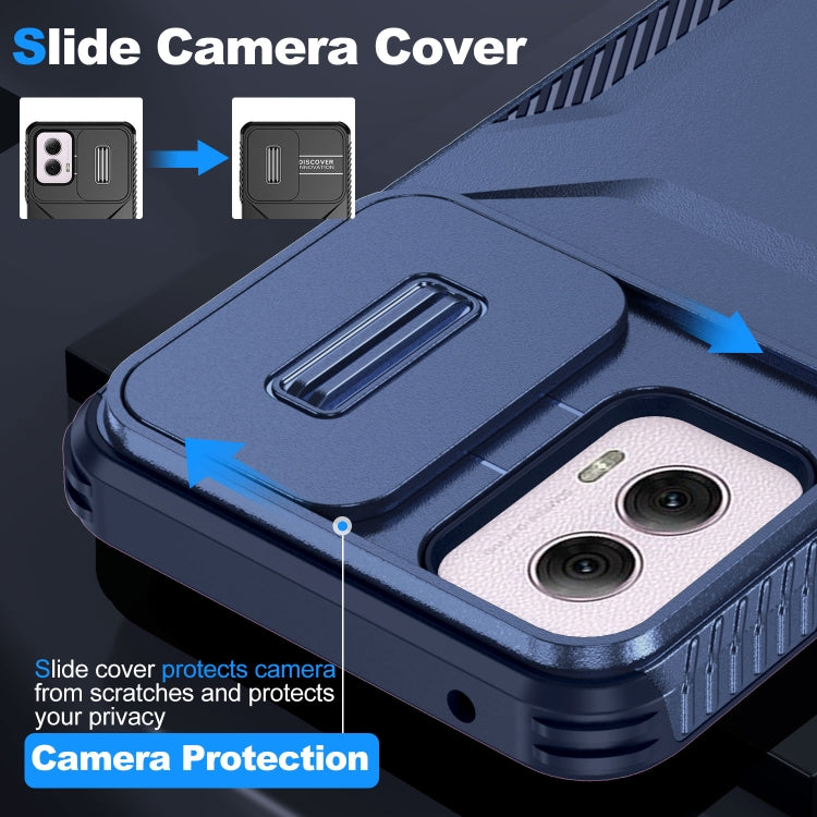 For Motorola Moto G Power 5G 2024 Sliding Camshield Phone Case(Blue) by buy2fix