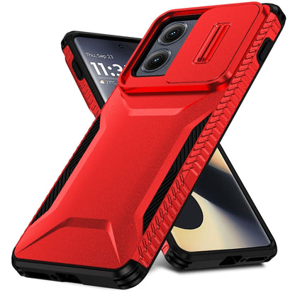For Motorola Edge 5G 2024 Sliding Camshield Phone Case(Red) by buy2fix