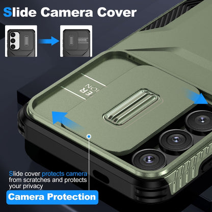 For Samsung Galaxy S25 5G / S24 5G Sliding Camshield Phone Case(Alpine Green) - Galaxy S24 5G Cases by buy2fix | Online Shopping UK | buy2fix