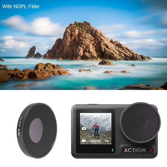 For DJI Osmo Action 4 JUNESTAR Threaded Camera Lens Filter, Filter:ND8PL - Lens Filter by JSR | Online Shopping UK | buy2fix