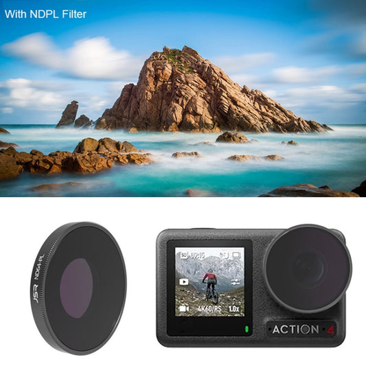 For DJI Osmo Action 4 JUNESTAR Threaded Camera Lens Filter, Filter:ND64PL - Lens Filter by JSR | Online Shopping UK | buy2fix