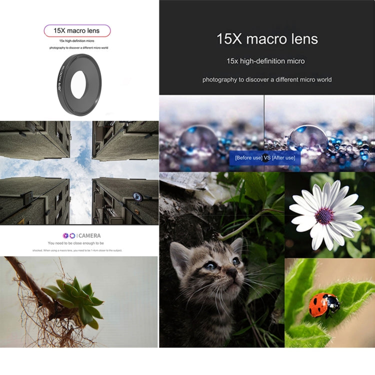 For DJI Osmo Action 4 JUNESTAR Threaded Camera Lens Filter, Filter:Macro 15X by JSR