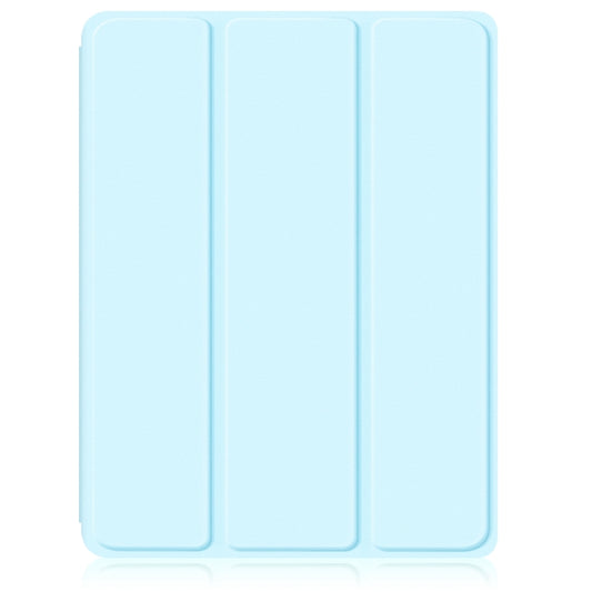 For iPad Air 11 2024 / Pro 11 2022 Acrylic 3-Fold Smart Leather Tablet Case(Sky Blue) - iPad Air 11 2025 / 2024 Cases by buy2fix | Online Shopping UK | buy2fix