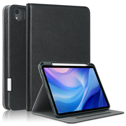 For iPad Air 11 2025 / 2024 Front Stand Smart TPU Leather Tablet Case(Black) - iPad Air 11 2025 / 2024 Cases by buy2fix | Online Shopping UK | buy2fix