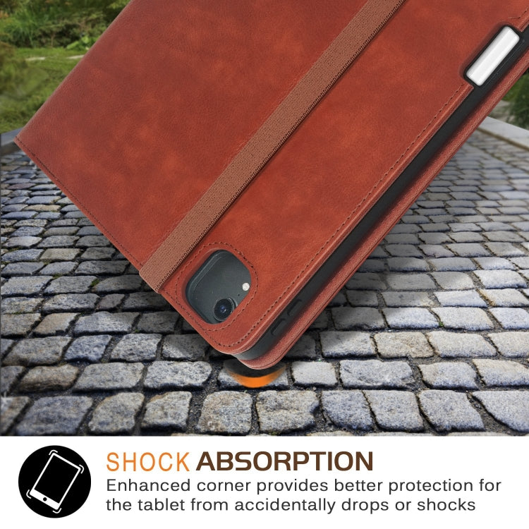 For iPad Air 11 2025 / 2024 Front Stand Smart TPU Leather Tablet Case(Brown) - iPad Air 11 2025 / 2024 Cases by buy2fix | Online Shopping UK | buy2fix
