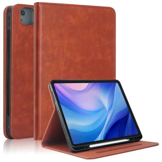 For iPad Air 13 2025 / 2024 Front Stand Smart TPU Leather Tablet Case(Brown) - iPad Air 13 2025 / 2024 Cases by buy2fix | Online Shopping UK | buy2fix