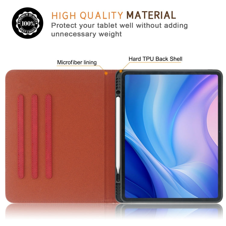 For iPad Air 13 2025 / 2024 Front Stand Smart TPU Leather Tablet Case(Red) - iPad Air 13 2025 / 2024 Cases by buy2fix | Online Shopping UK | buy2fix