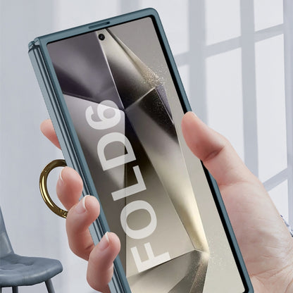 For Samsung Galaxy Z Flip6 / Flip7 FE GKK Accurate Hole Ultra-thin PC Phone Case with Ring Holder(Silver) - Galaxy Z Flip6 5G Cases by GKK | Online Shopping UK | buy2fix