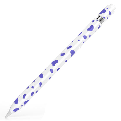 For Apple Pencil 1 Cow Pattern Stylus Silicone Protective Cover(Purple) - Pencil Accessories by buy2fix | Online Shopping UK | buy2fix