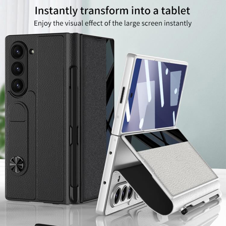 For Samsung Galaxy Z Fold7 5G GKK Integrated Full Coverage Flip Phone Case with Pen Slot, Not Included Pen(Green) - Galaxy Z Fold7 5G Cases by GKK | Online Shopping UK | buy2fix