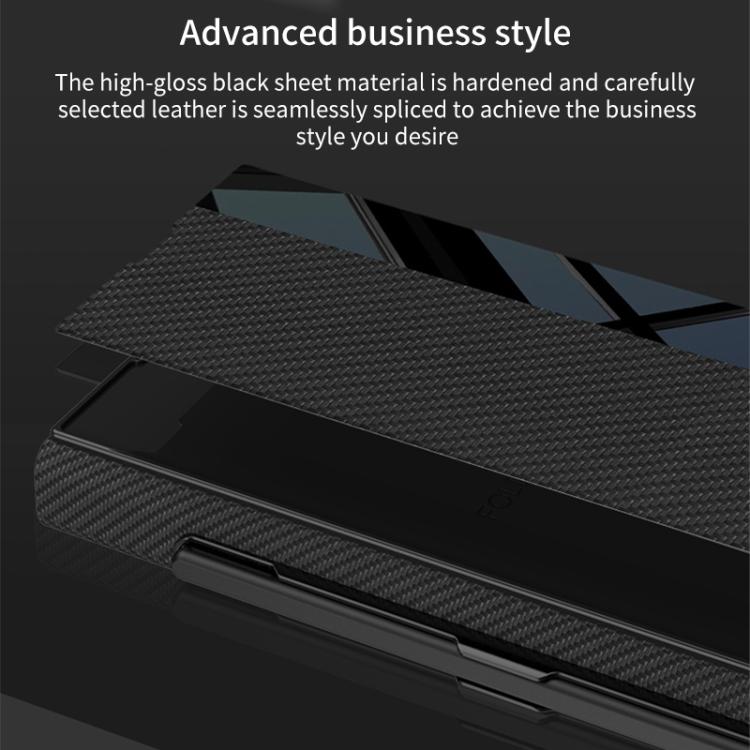 For Samsung Galaxy Z Fold7 5G GKK Integrated Full Coverage Flip Phone Case with Pen Slot, Not Included Pen(Titanium Gray) - Galaxy Z Fold7 5G Cases by GKK | Online Shopping UK | buy2fix