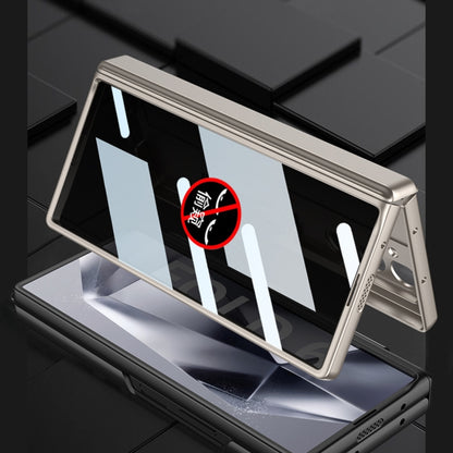 For Samsung Galaxy Z Fold6 GKK Integrated Anti Peep Full Coverage Magnetic Fold Phone Case(Silver) by GKK