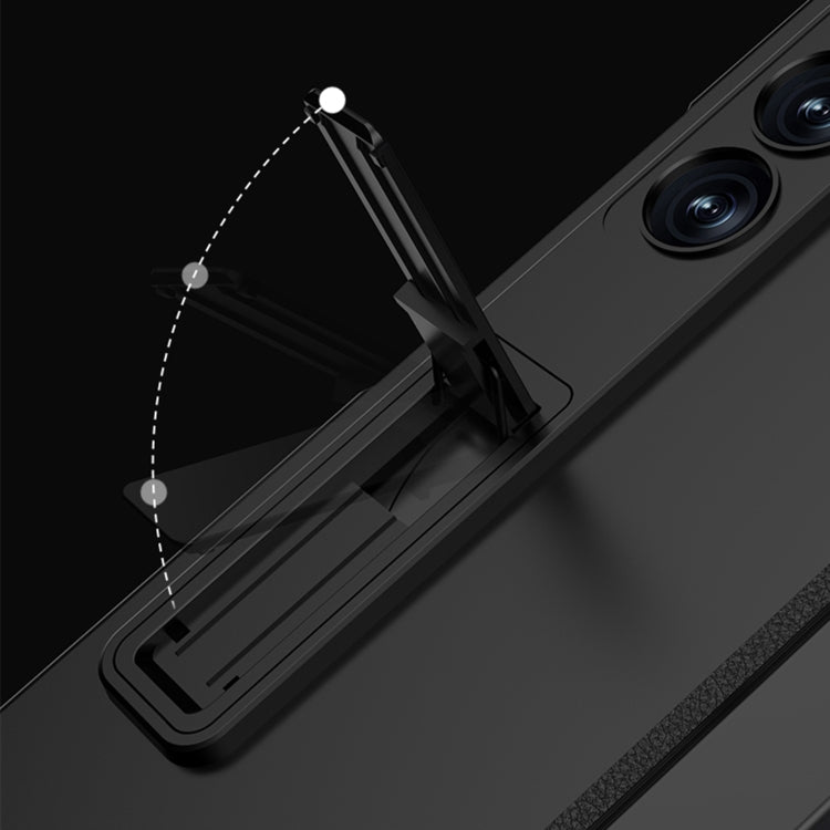 For Samsung Galaxy Z Fold6 GKK Integrated Anti Peep Full Coverage Magnetic Fold Phone Case(Titanium Gray) by GKK