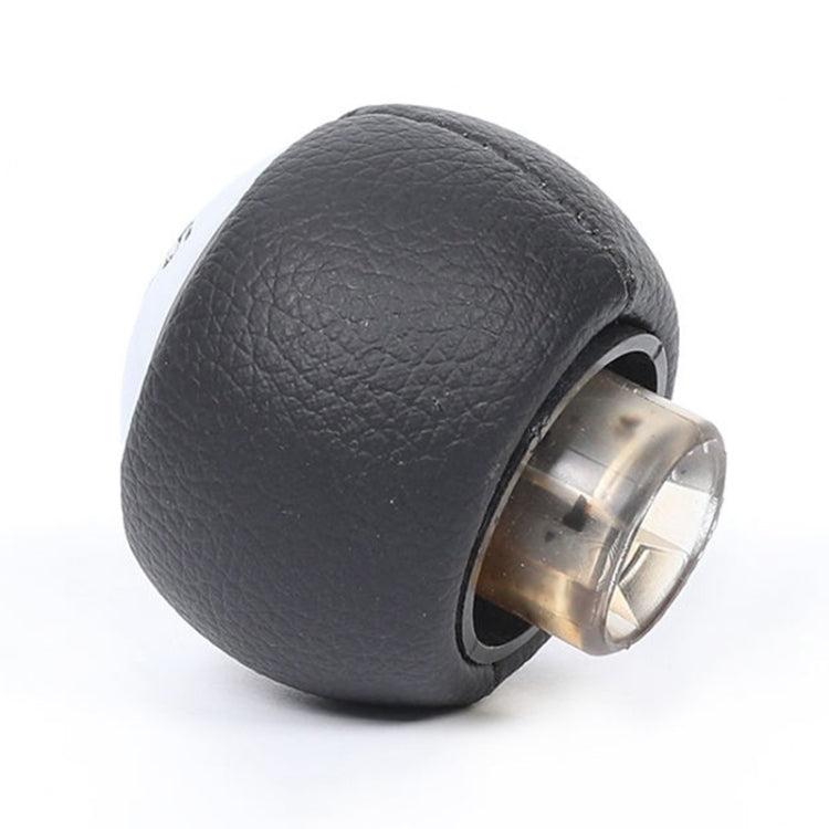 For Peugeot 307 / 308 Car Gear Lever Hand Ball Leather Gear Shift Knob, Style:6 Speed by buy2fix