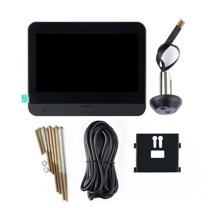 SY-35 4.3 inch Color Screen Graffiti Hidden 1080P WiFi Smart Cat Eye Video Doorbell(Black) by buy2fix