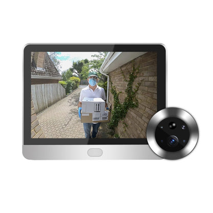 SY-36 4.3 inch Color Screen Graffiti Hidden 1080P WiFi Smart Cat Eye Video Doorbell(White) by buy2fix