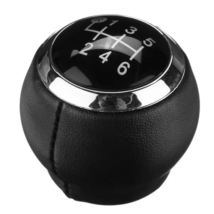 For Toyota Corolla 2007-2013 Car Gear Lever Hand Ball Leather Gear Shift Knob, Style:6 Speed by buy2fix