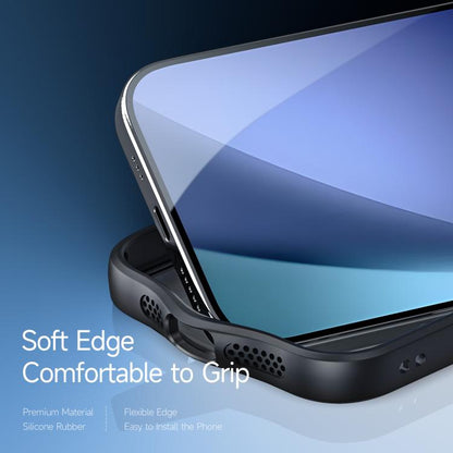 For iPhone 17 DUX DUCIS Aimo Mag Series MagSafe Ring Holder Frosted Phone Case(Black) - iPhone 17 Cases by DUX DUCIS | Online Shopping UK | buy2fix