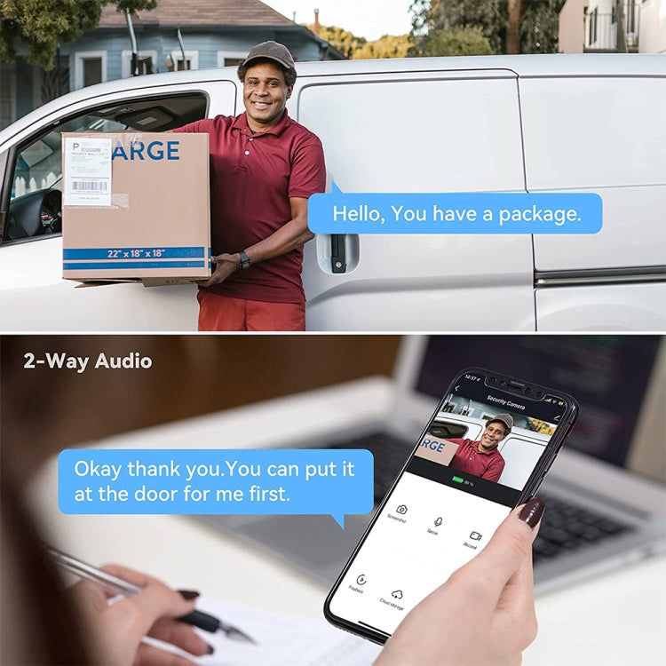 SY-37 4.3 inch Color Screen Graffiti Hidden 1080P WiFi Smart Cat Eye Video Doorbell(White) by buy2fix