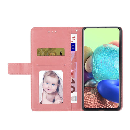 For Samsung Galaxy S25+ 5G Y-shaped Pattern Flip Leather Phone Case(Pink) by buy2fix