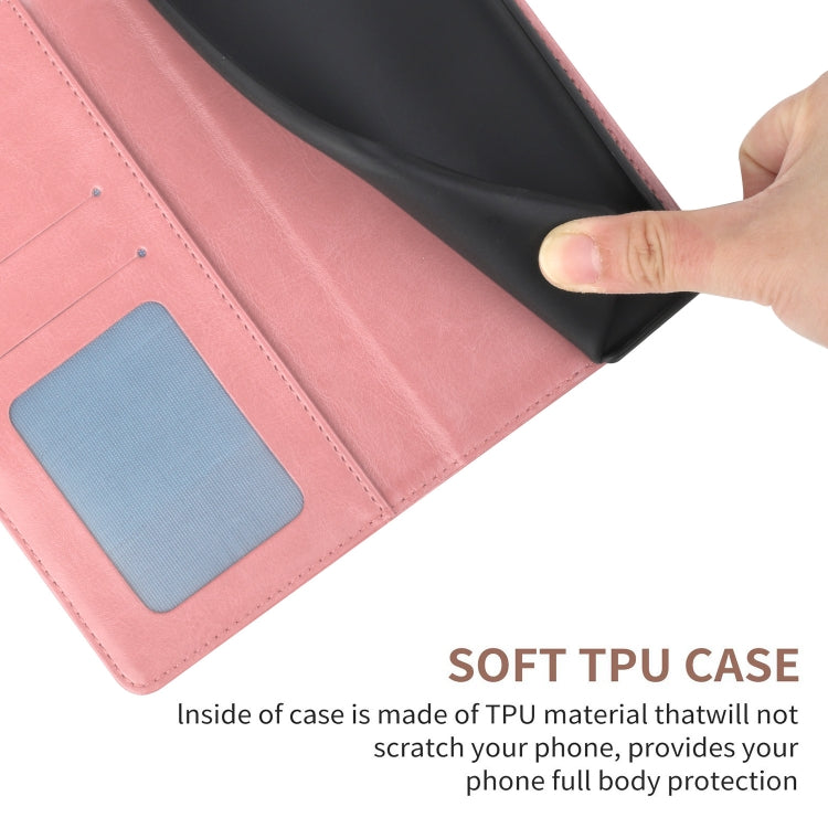 For Samsung Galaxy S25+ 5G Y-shaped Pattern Flip Leather Phone Case(Pink) by buy2fix