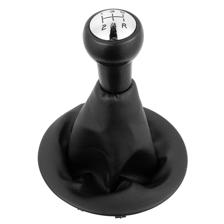 Car 5 Speed Gear Lever Hand Ball Leather Gear Shift Knob with Dustproof Cover for Citroen Berlingo III MK3 / Peugeot Partner 2008- by buy2fix