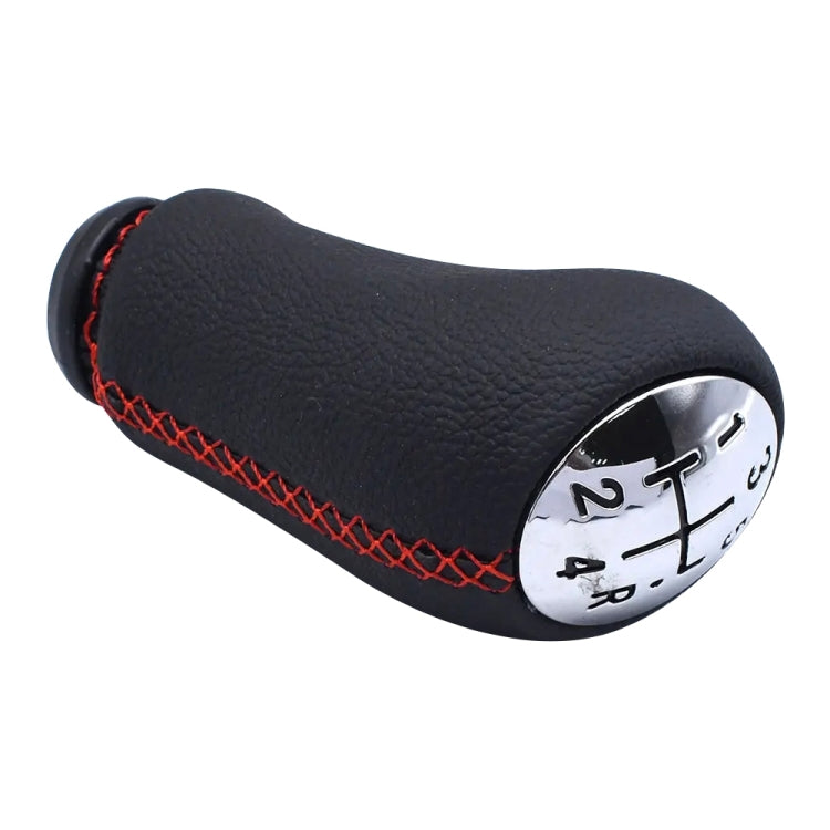 For Renault Clio III MK3 Car Gear Lever Knob Leather Gear Shift Knob(Black) by buy2fix