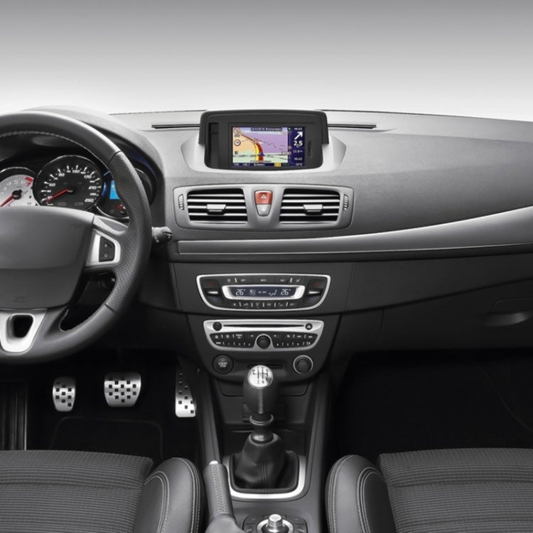 For Renault Clio III MK3 Car Gear Lever Knob Leather Gear Shift Knob(Black) by buy2fix