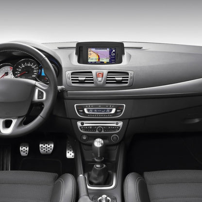 For Renault Clio III MK3 Car Gear Lever Knob Leather Gear Shift Knob(Black) by buy2fix