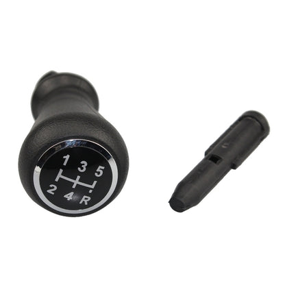 For Citroen C4 / Peugeot 307 Car Gear Lever Knob Leather Gear Shift Knob, with Converter(Black) by buy2fix