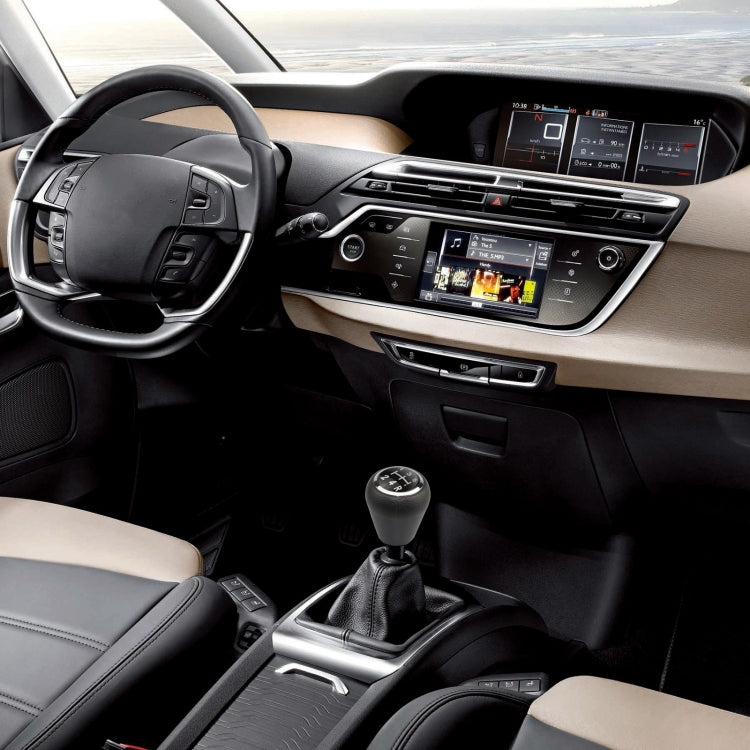 For Citroen C4 / Peugeot 307 Car Gear Lever Knob Leather Gear Shift Knob, with Converter(Black) by buy2fix