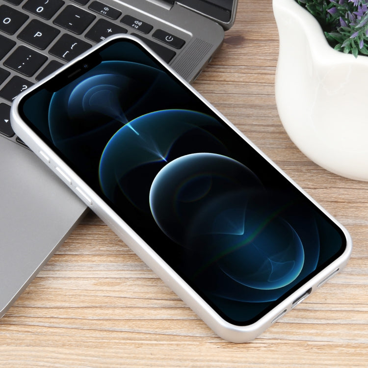 For iPhone 12 Pro Max Pure Color Honeycomb Aromatherapy MagSafe Phone Case(Silver) by buy2fix