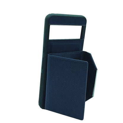 For Google Pixel 9 / 9 Pro Solid Color Metal Buckle Card Slots Bag Phone Case(Blue) by buy2fix