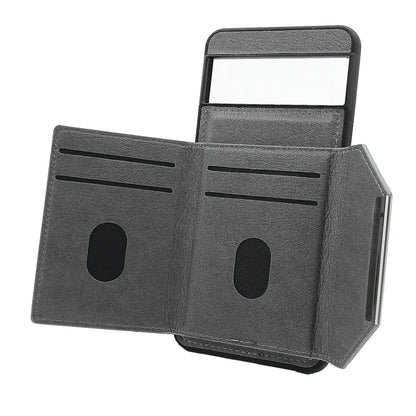 For Google Pixel 9 / 9 Pro Solid Color Metal Buckle Card Slots Bag Phone Case(Grey) by buy2fix