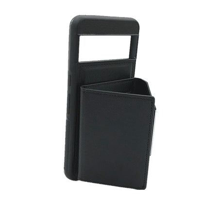 For Google Pixel 9 / 9 Pro Solid Color Metal Buckle Card Slots Bag Phone Case(Black) by buy2fix
