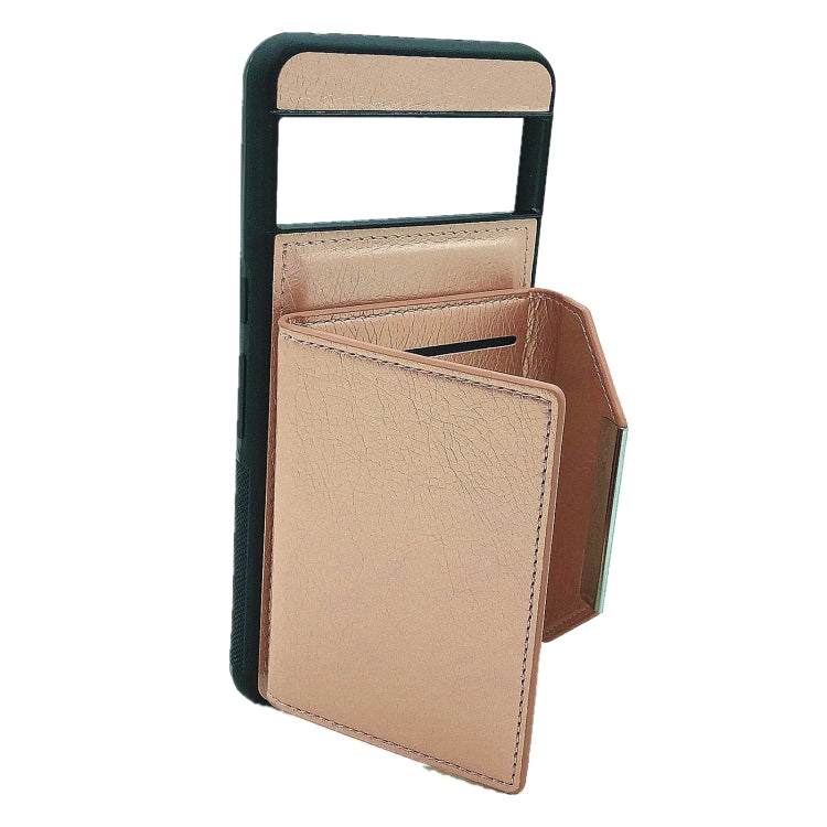 For Google Pixel 9 Pro XL Solid Color Metal Buckle Card Slots Bag Phone Case(Rose Gold) by buy2fix