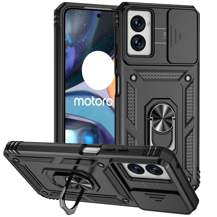 For Motorola Moto G Power 5G 2024 Sliding Camshield Holder Phone Case(Black) by buy2fix
