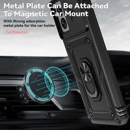 For Motorola Moto G Power 5G 2024 Sliding Camshield Holder Phone Case(Black) by buy2fix