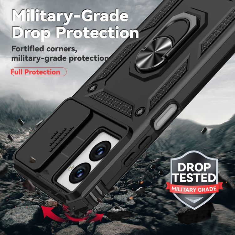 For Motorola Moto G Power 5G 2024 Sliding Camshield Holder Phone Case(Black) by buy2fix