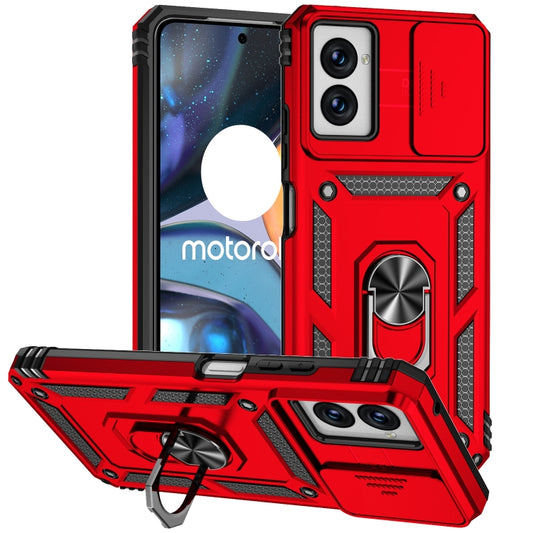 For Motorola Moto G Power 5G 2024 Sliding Camshield Holder Phone Case(Red) by buy2fix