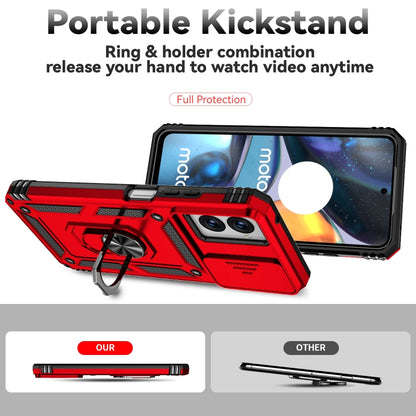 For Motorola Moto G Power 5G 2024 Sliding Camshield Holder Phone Case(Red) by buy2fix