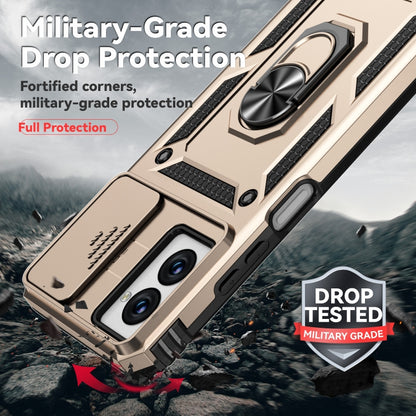 For Motorola Moto G Power 5G 2024 Sliding Camshield Holder Phone Case(Gold) by buy2fix