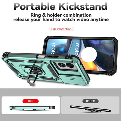 For Motorola Moto G Power 5G 2024 Sliding Camshield Holder Phone Case(Green) by buy2fix