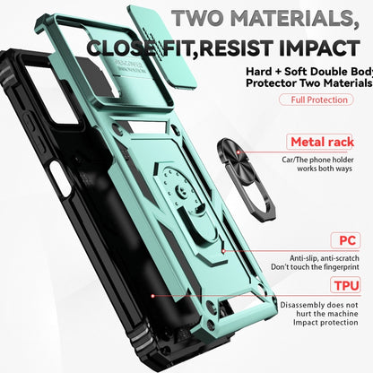 For Motorola Moto G Power 5G 2024 Sliding Camshield Holder Phone Case(Green) by buy2fix
