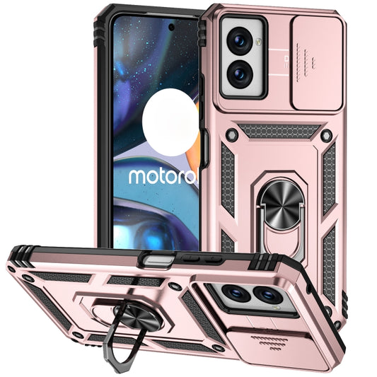 For Motorola Moto G Power 5G 2024 Sliding Camshield Holder Phone Case(Rose Gold) by buy2fix